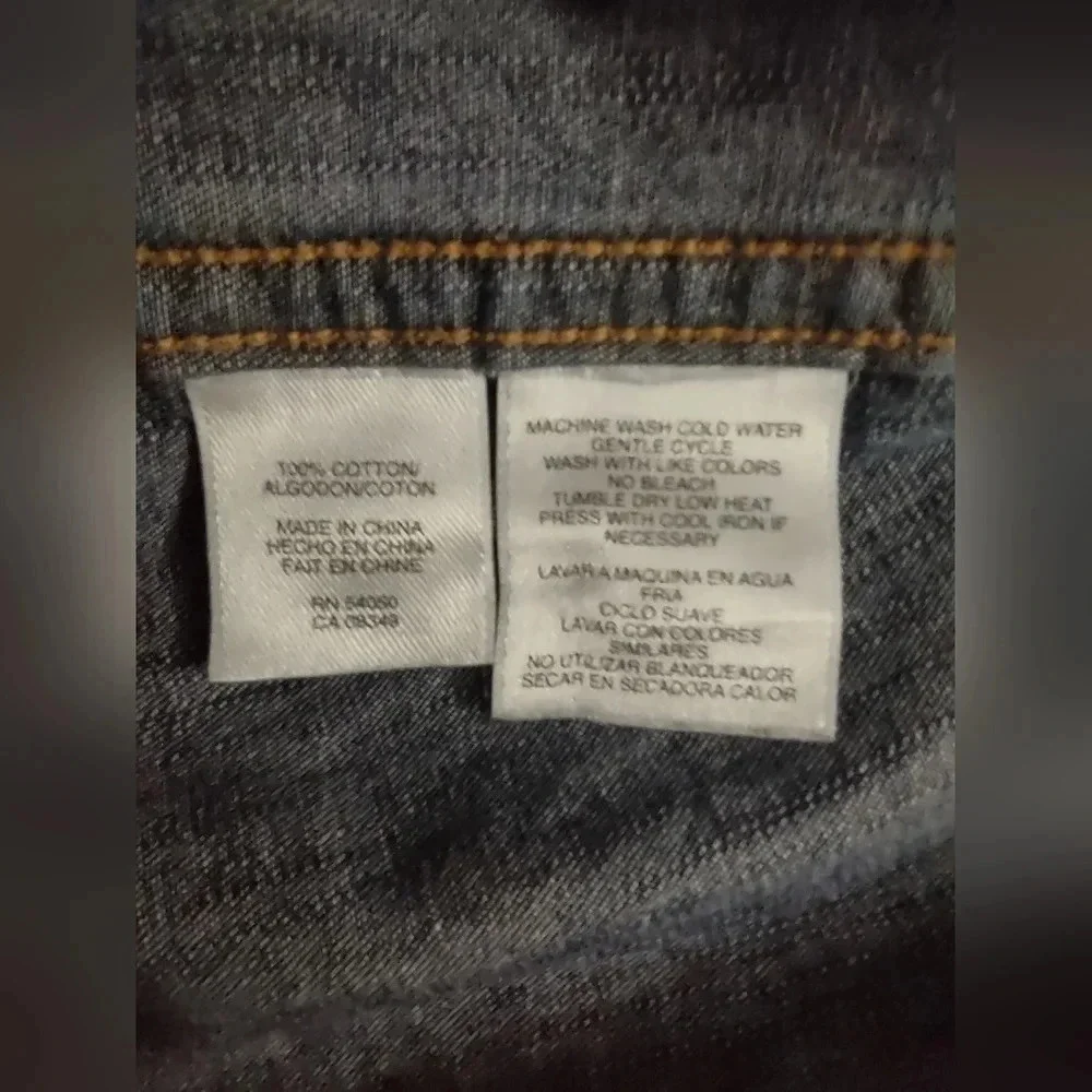 Jones New York Sport denim long sleeve top - Picture 3 of 7